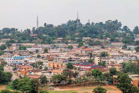 Aerial view of Kampala, Ugandaの写真素材