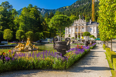 Linderhof palace, Bavaria state Germanyの写真素材