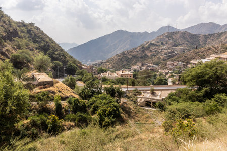 View of Rijal Alma village, Saudi Arabia