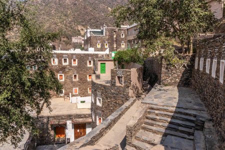 Ancient Rijal Alma village, Saudi Arabiaの写真素材