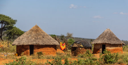 Small village near Mega town, Ethiopiaの写真素材