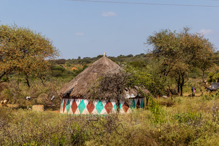 Small village near Mega town, Ethiopiaの写真素材