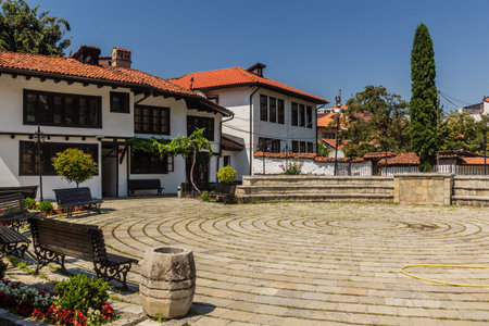 Grounds of the Monumental Complex of the Albanian League of Prizren, Kosovoの写真素材