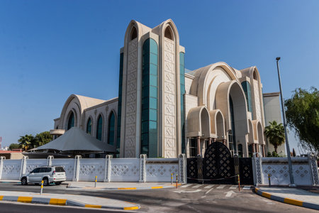 St. Antony Cathedral for Coptic Orthodox Church in Abu Dhabi, United Arab Emirates.の写真素材