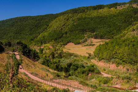 Rural landscape near Muang Sing, Laos