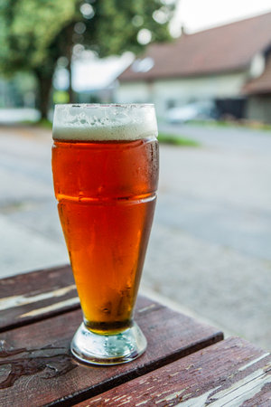 Glass of beer in the Czech Republicの写真素材