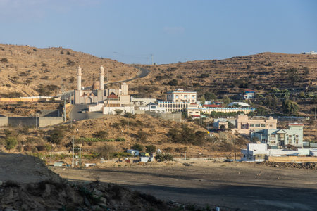 Village near Al Baha, Saudi Arabiaの写真素材