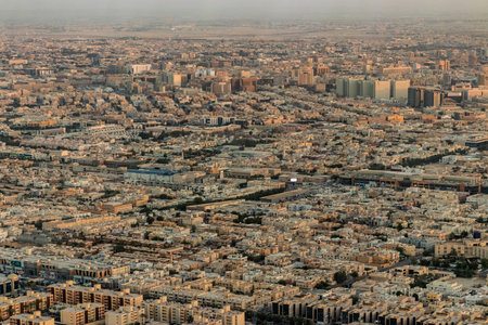 Aerial view of Riyadh, capital of Saudi Arabiaの写真素材