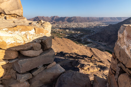 View from Raoum castle in Najran, Saudi Arabia