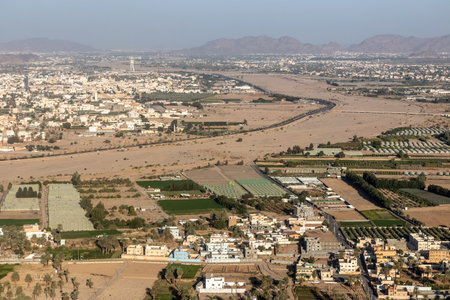 Aerial view of Najran, Saudi Arabiaの写真素材