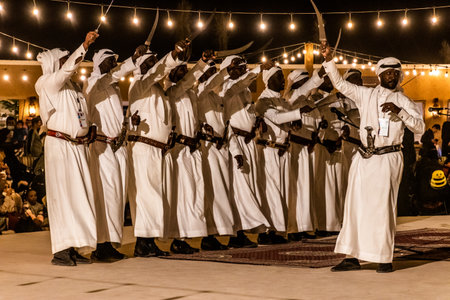 RIYADH, SAUDI ARABIA - NOVEMBER 29, 2021: Dance show at Winter Wonderland theme park in Riyadh,...