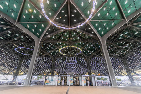 MEDINA, SAUDI ARABIA - NOVEMBER 13, 2021: Medina (Madinah) Station of Haramain High Speed Railway,...