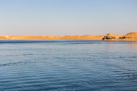 Dumat al Jandal lake, Saudi Arabiaの写真素材