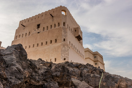 Quba castle in Medina, Saudi Arabiaの写真素材
