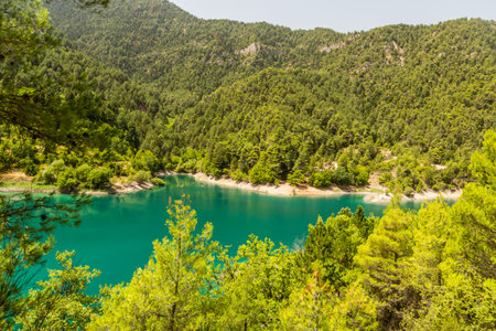 Tsivlou lake on Peloponnese peninsula, Greece