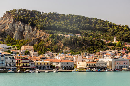 Zakynthos town on Zakynthos island, Greeceの写真素材