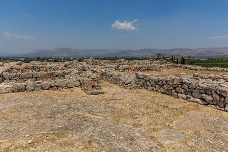 Tiryns ruins on Peloponnese peninsula, Greece