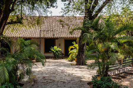 San Agustin convent in Santa Cruz de Mompox, Colombiaの写真素材
