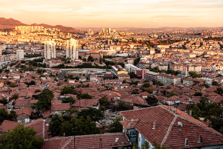Aerial view of Ankara, capital of Turkeyの写真素材