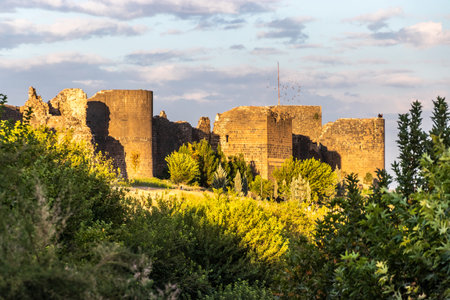 Fortification walls of the old town of Diyarbakir, Turkey