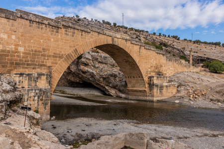 View of Severan (Cendere ) Roman Bridge in Turkeyの写真素材