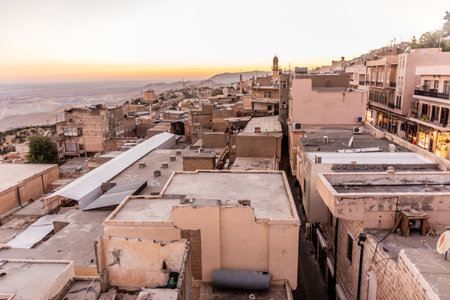 Evening view of Mardin, Turkeyの写真素材