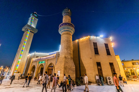 SULAYMANIYAH, IRAQ - OCTOBER 6, 2022: Grand Mosque in Sulaymaniyah (Slemani), Kurdistan Region of...
