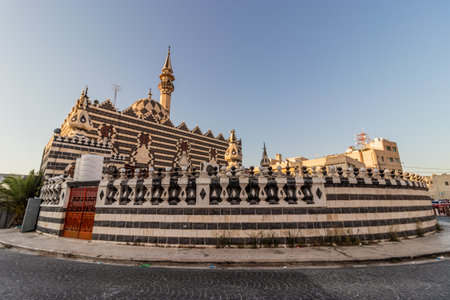 Abu Darwish Mosque in Amman, Jordanの写真素材