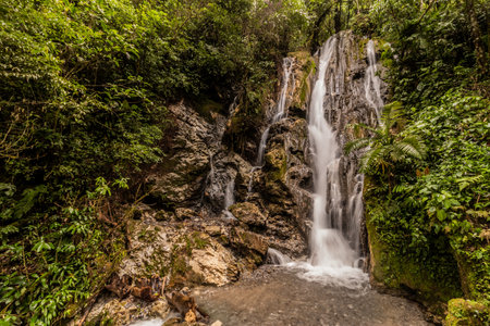 Catarata Honolulo waterfall near Tingo Maria, Peru