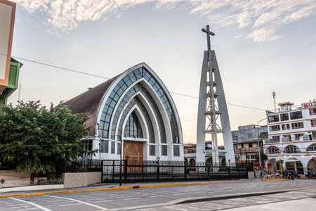 Immaculate Conception Cathedral in Pucallpa, Peruの写真素材