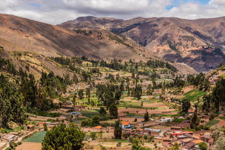 Valley with Tarma town in the background, Peru