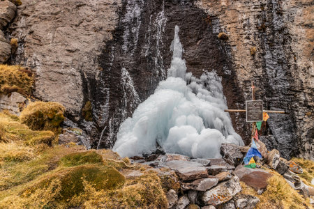 MISMI, PERU, NOVEMBER 3, 2022: Source of the Amazon river at Mismi volcano, Peruのeditorial素材
