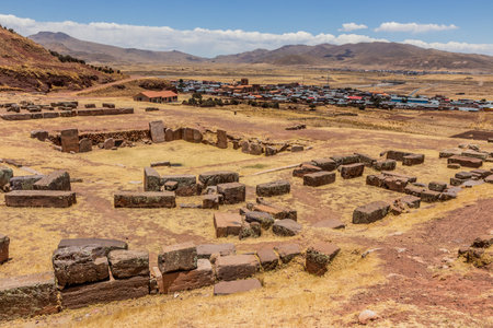 Ruins of Pukara Archaeological Complex, Peruの写真素材