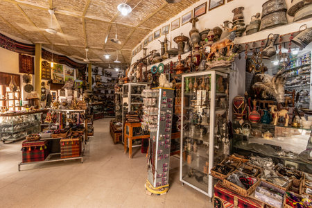ERBIL, IRAQ - OCTOBER 9, 2022: Souvenir shop at the Erbil citadel in Erbil (Hawler), Kurdistan Region of Iraqのeditorial素材