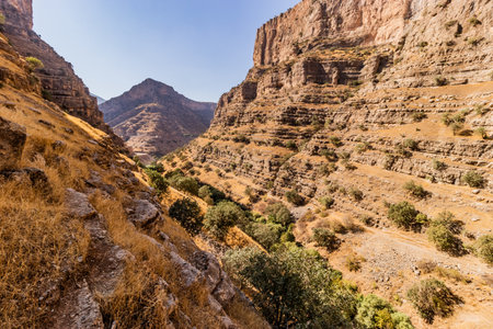 Rawandiz (also Rawanduz) canyon in Kurdistan Region of Iraqの写真素材