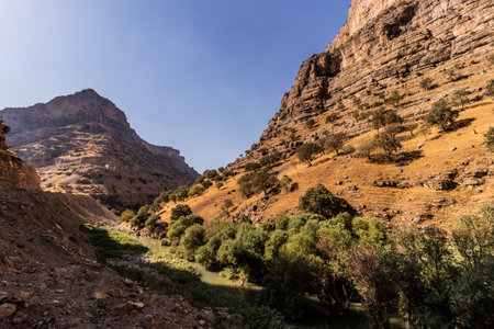 Rawandiz (also Rawanduz) canyon in Kurdistan Region of Iraqの写真素材