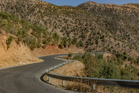 Mountain road in Kurdistan Region of Iraqの写真素材