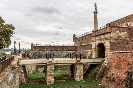 Royal Gate of Belgrade Fortress, Serbiaの写真素材