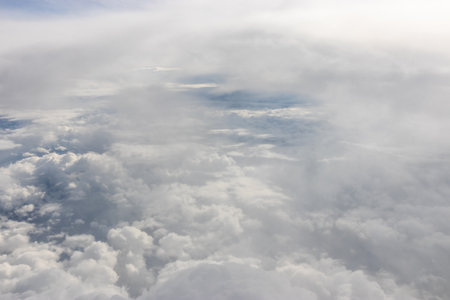 View of clouds from inbetween
