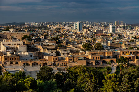 Aerial view of the old town in Sanliurfa, Turkey