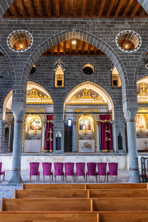 DIYARBAKIR, TURKEY - SEPTEMBER 25, 2022: St. Giragos Armenian Church in Diyarbakir, Turkeyのeditorial素材
