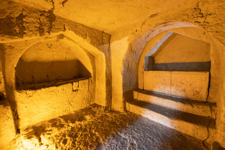 Kizilkoyun Roman Tomb in Sanliurfa, Turkeyの写真素材