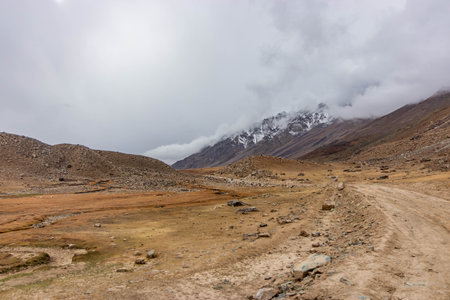 Gravel road in Shandur Pass, Pakistan