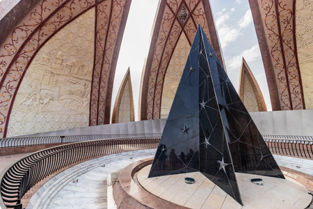 Pakistan Monument in Islamabad, Pakistanの写真素材
