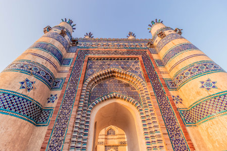 Tomb of Bibi Jawindi in Uch Sharif, Punjab province, Pakistanの写真素材