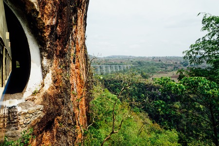 Train Tunnel with view towards the GOKTEIK VIADUCT.の写真素材