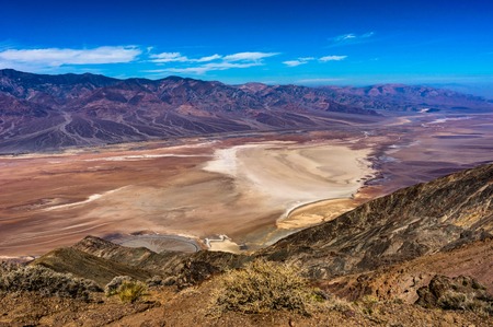 Dantes View in Death Valley National Park Californiaの写真素材