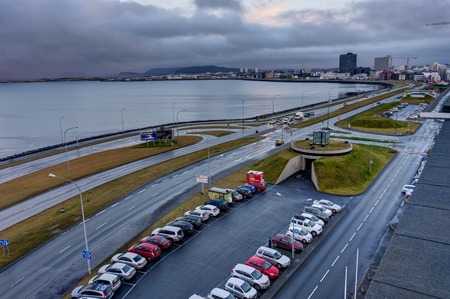 Street Scene in reykjavikのeditorial素材