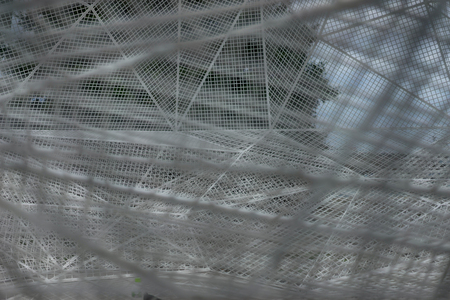 Sou Fujimoto with a frame structure in Naoshima Islandの写真素材