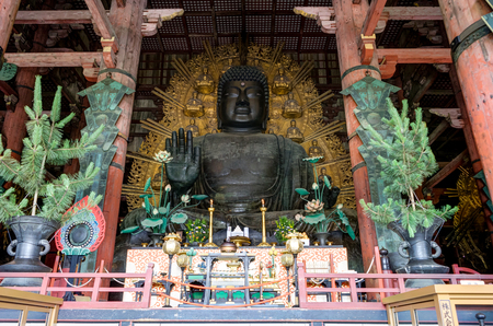 Buddha Statue in Nara Japanの写真素材